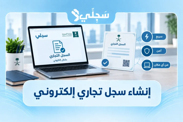 انشاء سجل تجاري الكتروني