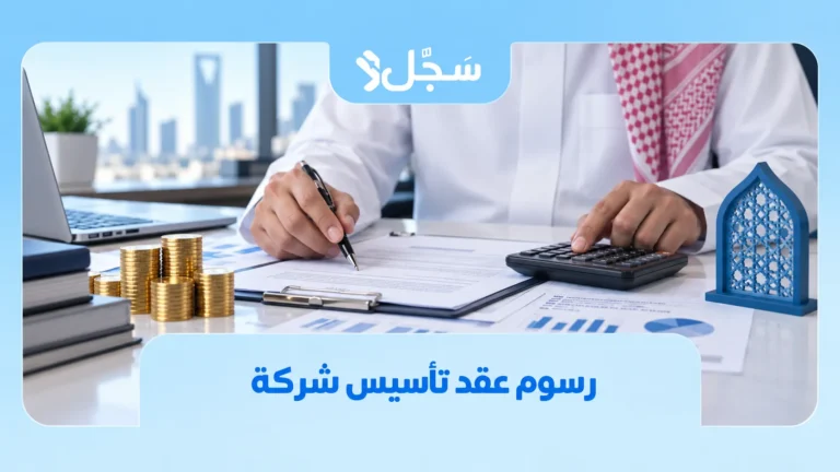 رسوم عقد تأسيس شركة