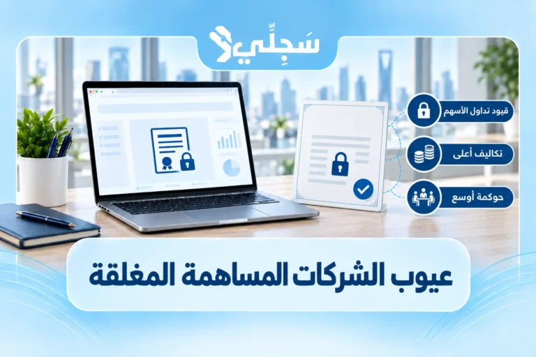 عيوب الشركات المساهمة المغلقة في السعودية